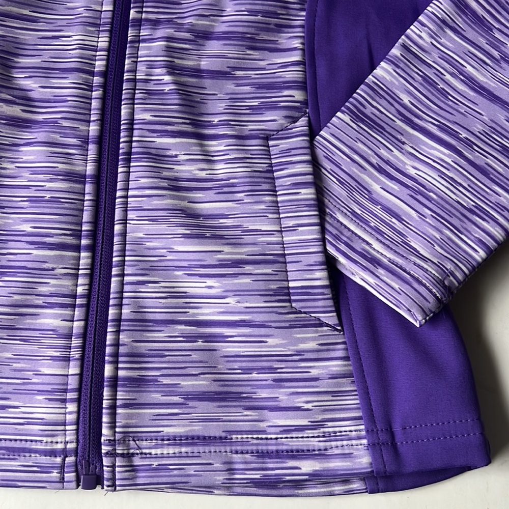 Free Country Girls Jacket Softshell Purple Space Dye 5/6 - Picture 4 of 16